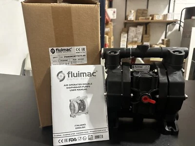 Fluimac P0060KCMTTKT5-AB Diaphragm Pump – 17.2 GPM, PVDF+CF - Image 1 of 4
