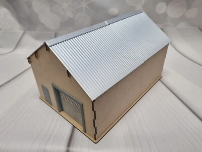 DRH MODELS Garage Scene Flatpack Kit for 1:43 Scale Models 3mm MDF Diarama.