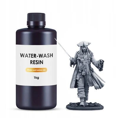 ResinPro Résine pour imprimantes 3D lavable à l’eau grise - Photo 1/4