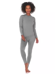 Long Johns Thermal Underwear for Women Fleece Lined Base Layer Pajama Set Col... - Picture 1 of 5