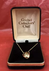 Goebel Collectors Club, "Hummel 24" Valentine Gift Pendent Necklace" w/ Case - Picture 1 of 5