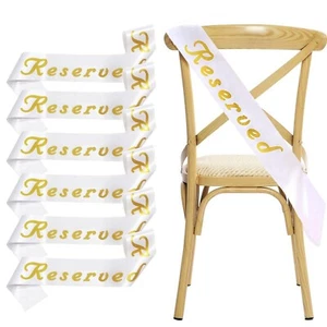 Reserved Seating Signs,Reserved Signs for Wedding,6 Pcs Large Reserved Seatin... - Picture 1 of 6