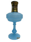 Lampe berger opaline bleu vers 1970 blue opaline shepherd lamp