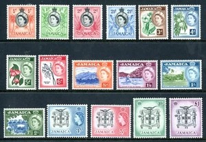 British Colonies 1956 QEII Jamaica SG #159-174 Mint K888 - Picture 1 of 6