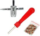 Senzeal 4 in 1 Tire Repair Tool Single Head Remover, 4Way Tools, Valve Cores