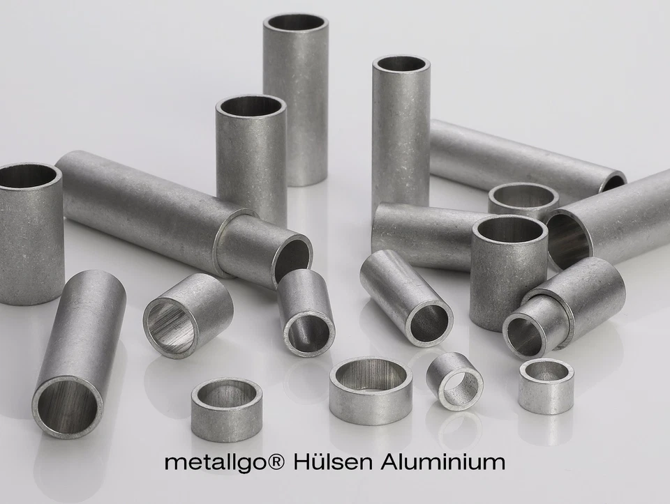 metallgo® Aluminium Alu Hülsen | Distanzhülsen Abstandshülsen Abstandshalter - Bild 1 von 4