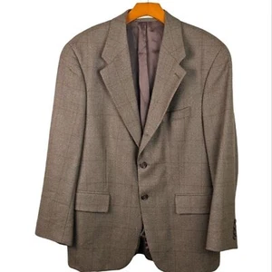 Chaps Ralph Lauren Men's Wool Sports Coat Blazer Suit Jacket Brown Size 40S - Picture 1 of 9