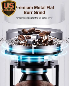 Burr Coffee Grinder Electric with 32 Grinding Sizes, Coffee Bean Grinder with... - Picture 1 of 12
