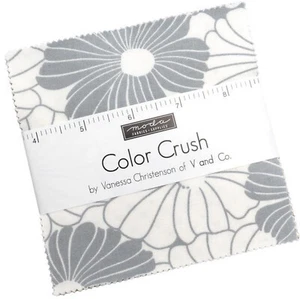 Color Crush Moda Charm Pack 42 100% Cotton 5" Precut Fabric Squares - Picture 1 of 5
