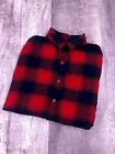 HOLLISTER Button Down Long Sleeve Red Plaid Casual Shirt Men’s Size Large