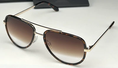 Gafas de sol QUAY ALL IN para mujer aviador marco tortuga marrón degradado lentes NUEVO Foto 1 de 3