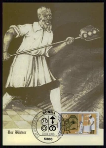 BRD MK 1986 PROFESIONES PANADERO TARJETA MÁXIMA CARTA MAXIMUM CARD MC CM m5694 - Imagen 1 de 2