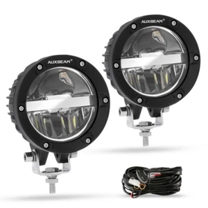 AUXBEAM 4" LED Work Lights Flood Spot Pods OffRoad Light Truck SUV Driving Lamp - Picture 1 of 12