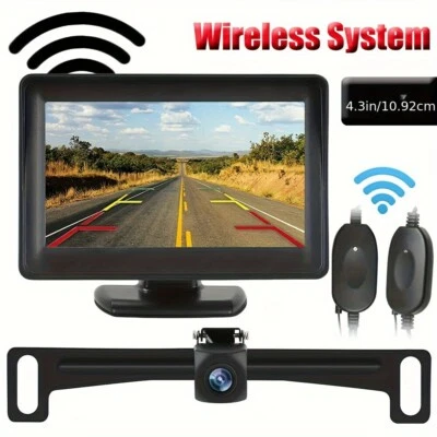Wireless Car Backup Camera , 4.3'' Rear View Monitor With Night Vision Camera - Image 1 of 4