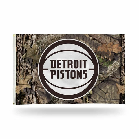 Detroit Pistons Bold Mossy Oak Design 3x5 Indoor/Outdoor Banner Flag Cover