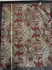 Royal Velvet bedspread,sheet 93x112”burgundy/ Gold fabric