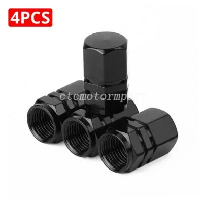 4PCS Black Motorcycle Hexagon Tire/Wheel Air Stem Valve Caps for Harley-Davidson - Image 1 of 4