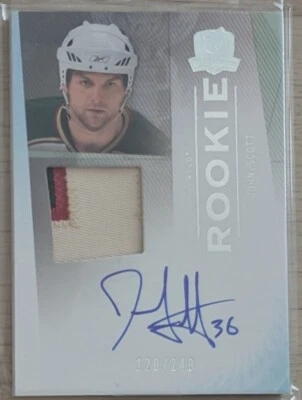 2009-10 Upper Deck The Cup #161 John Scott Rookie Patch Autograph RC /249 - Image 1 of 2
