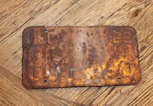 Rusted Vintage Nebraska 1955 License Plate - Picture 1 of 1