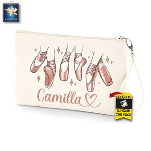 POCHETTE ASTUCCIO DANZA  BALLERINA  REGALO NATALE COMPLEANNO PERSONALIZZATO - Picture 1 of 1