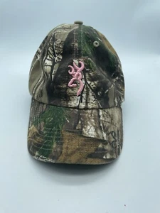 Gorra de béisbol Browning para ella bordada rosa camuflada con tirantes para mujer - Imagen 1 de 5