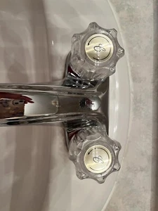 Bad Wasserhahn Knöpfe Ersatz Badewanne Wasserhahn Griffe 1 Paar warm und kalt 2 - Bild 1 von 8
