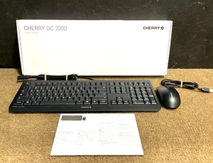 Cherry Electrical DC 2000 USB Keyboard and Mouse JD-0800EU-2 ✅❤️️✅❤️️ NEW - Picture 1 of 3