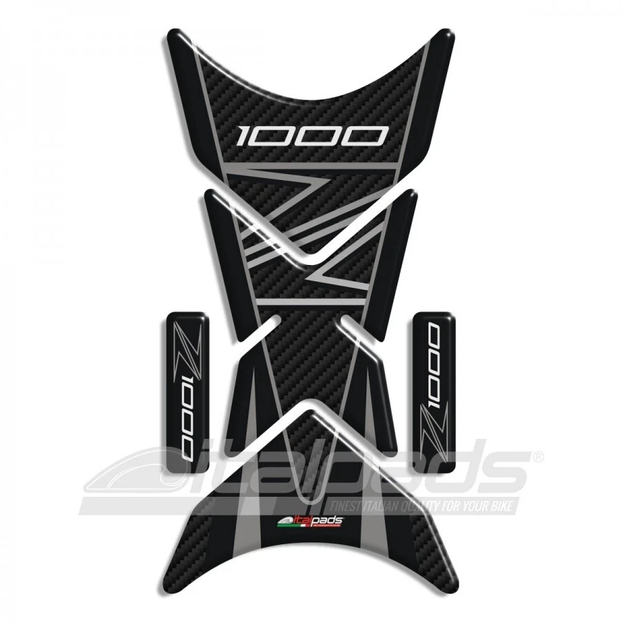 Paraserbatoio mod. "Shark" per kawasaki Z1000 toni grigi