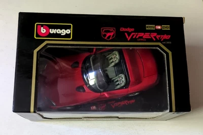 Bburago Dodge Viper RT/10 1992 rojo con caja 1/18 Foto 1 de 4