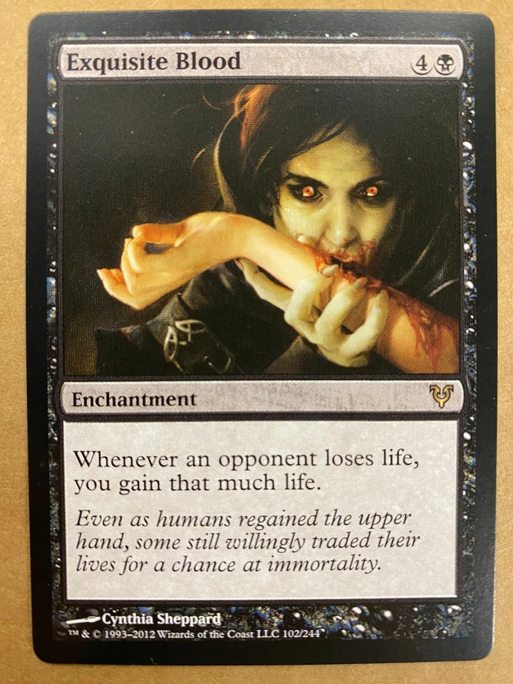 MTG 1x Exquisite Blood # 102 Avacyn Restored Magic the Gathering Card x1 NM - Image 1 of 1