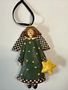 "De colección Debbie Mumm Angel adorno de Navidad resina 3,25"" de alto" - Imagen 1 de 7