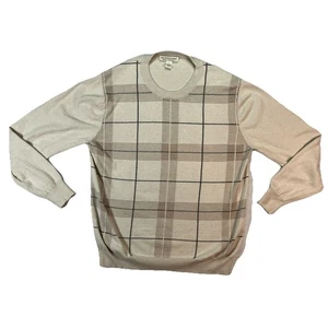 Cotton Cashmere Blend Sweater Quite Luxery Preppy Old Money Size Large Soft - Picture 1 of 11