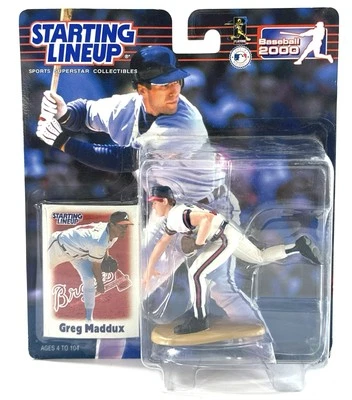 2000 Starting Lineup Greg Maddux Atlanta Braves Hasbro MLB Baseball Figure - Image 1 of 3