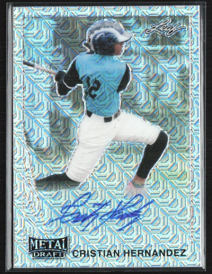 Cristian Hernandez 2021 Leaf Metal Draft 1990 Mojo Auto #LA-CH1 - Image 1 of 2