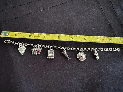 Brighton Las Vegas 9” Dije Pulsera Casino Dados Ranura Tarjetas Foto 1 de 4