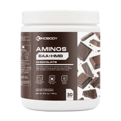 RETENÇÃO MUSCULAR KINO AMINOS (eaa+hmb chocolate 30 porções) - Imagem 1 de 4