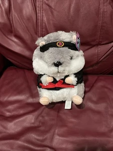 Nanco Gray White KARATE HAMSTER Stuffed Animal Plush NWT - Picture 1 of 2
