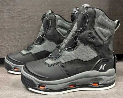 Bota de vadeo Korkers Darkhorse para hombre solo con suelas de fieltro (negra) - talla 10 Foto 1 de 4