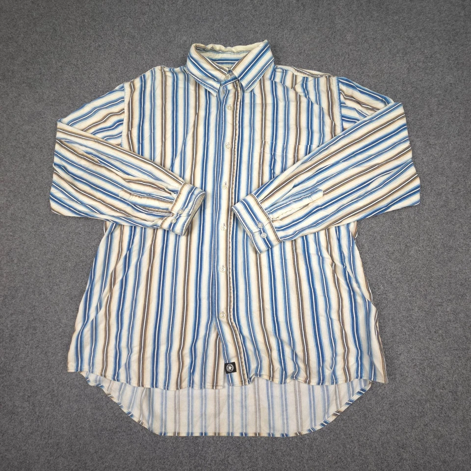 Converse Shirt Mens 2XLARGE Blue Long Sleeve Button Up cordorouy casual Size 2XL - Image 1 of 4