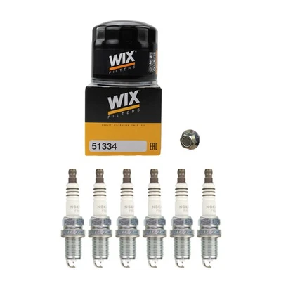 Масляный фильтр двигателя Wix и комплект свечей зажигания NGK 6 рутений HX для Acura CL TL V6 - Изображение 1 из 2