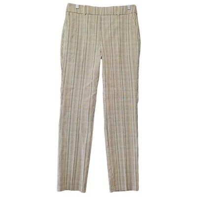 Pantalones Rafaella Tostados Negros Cuadros Pull-On Pantalón Elastizado Pierna Recta Mujer Talla 8 Foto 1 de 4