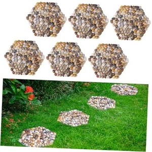 River Rocks Stepping Stones Pavers Outdoor for Garden Walkway, Pebbles - Picture 1 of 8