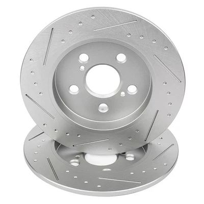 2x discos traseros ranurados rotores de freno para Lexus CT200h 2011 2012 2013 2014-2017 Foto 1 de 4