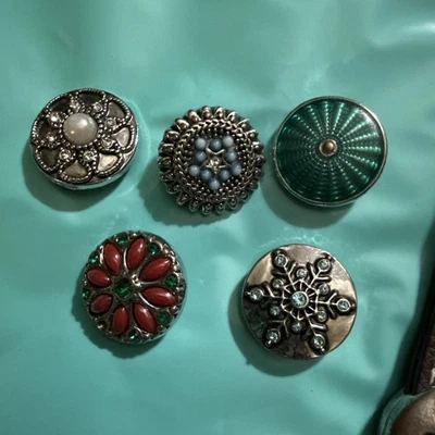 Lot of 5 Snap Button Variety Ginger Snaps charms- various  - Image 1 of 4