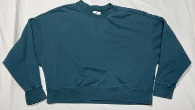 American Giant Womens Size XL Crew Neck Sweatshirt Dark Green - Image 1 of 4