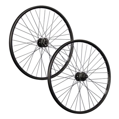 Laufrad 26 Zoll Satz Set Fahrrad geöst DT Swiss Shimano 6 Loch Disc M475 schwarz - Bild 1 von 4