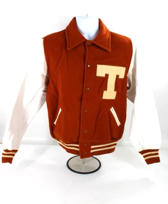 Chaqueta universitaria de fútbol americano de la Universidad de Texas True Vintage de 1950 Jack Collins Jr. Foto 1 de 4