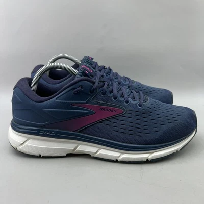 Brooks Dyad 11 Road Running Sneakers Women Size 10.5 B Blue Comfort Low Shoes - Image 1 of 4