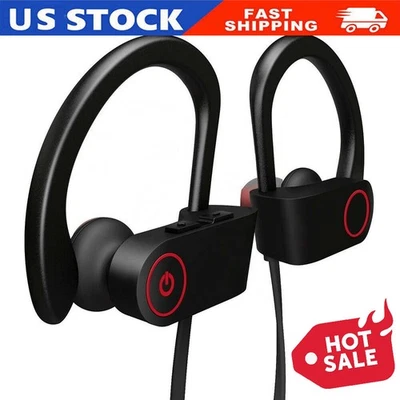 Waterproof Bluetooth 5.0 Earbuds Stereo Sport Wireless Headphones in Ear Headset - Image 1 of 4