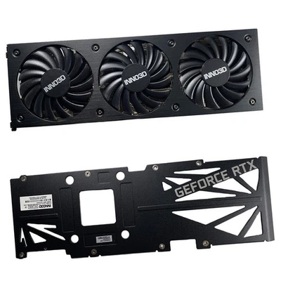 Heatsink Fan Backplate for INNO3D RTX3080 3080ti X3 Black Gold Graphics Card - Image 1 of 4